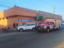 Dos lesionados en la calle Comercio de Punto Fijo durante colisión de vehículos
