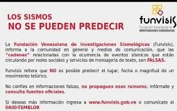 Funvisis activó protocolo ciudadano de prevención tras sismos Funvisis activó protocolo ciudadano de prevención tras sismos