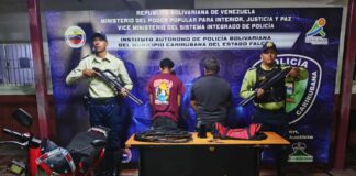 Detienen a «El Robert» y a «Luis» con material estratégico en Punto Fijo