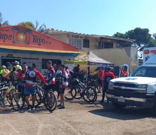 Protección Civil presente en rodada ciclística en El Supí