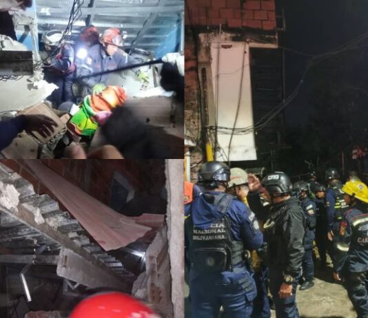 Un muerto y cuatro heridos dejó colapso de vivienda en Caracas