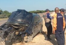 29-Oct | Accidente en la Coro-Punto Fijo deja dos PNB lesionados