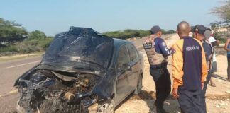 29-Oct | Accidente en la Coro-Punto Fijo deja dos PNB lesionados
