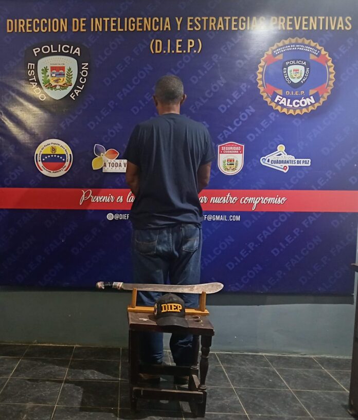 Diep captura a un hombre por amenazar a su hermana de muerte con un machete