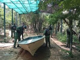 Fanb desmantela campamento clandestino para construcción de narcoembarcaciones