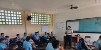 Frente Preventivo de Carirubana prosigue con su labor inductiva con charlas a estudiantes