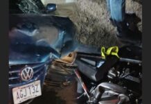 Lesionado motorizado en Caja de Agua durante accidente
