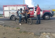 Motorizado bajo los efectos del alcohol deslizó en la Redoma El Sabino