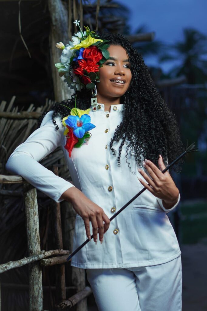 Delianny Lugo su orgullosa representante del sector Casco Central Tocópero 2025.