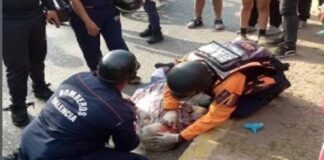 Señora de 90 años fue atropellada por motorizado en Carabobo