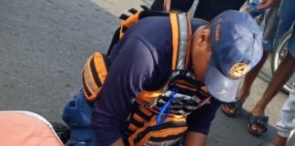 Delivery lesionado al colisionar moto contra carro en Coro +VIDEO