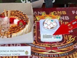Ocultaron bolsitas de droga en torta de cumpleaños +FOTOS