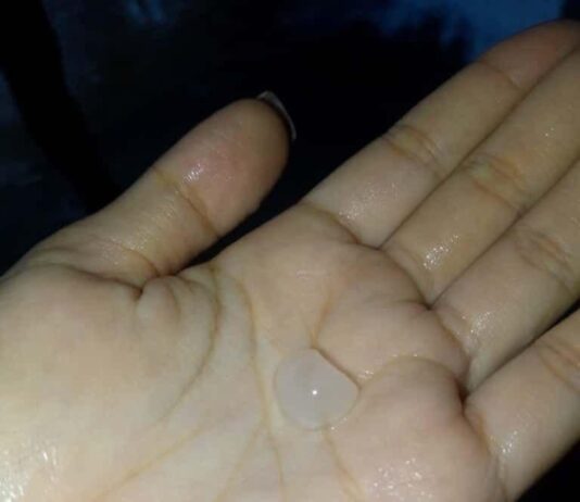 Lluvia con granizo en Dabajuro este 3-Oct +VIDEO