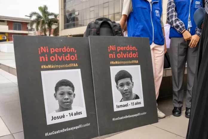 Ecuador | 17 militares por la desaparición forzada de 4 menores