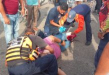 Motorizado lesionado tras choque contra vehículo en Punto Fijo