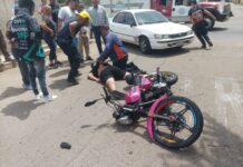 Motorizado resultó herido en choque en Puerta Maraven