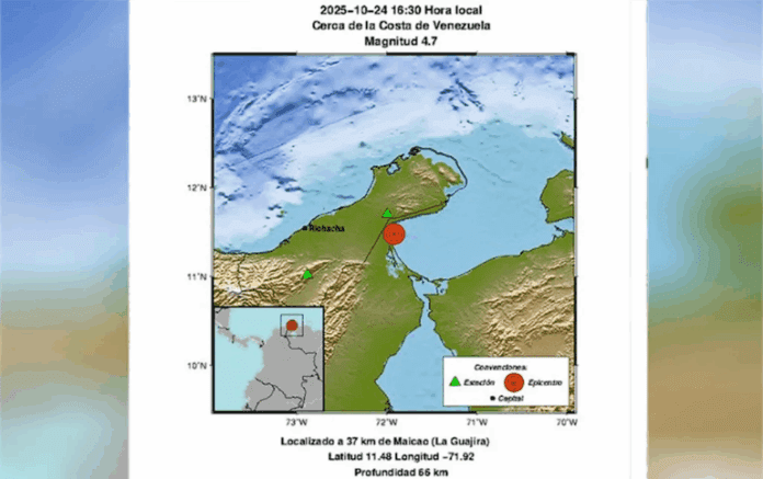 sismo costa venezolana