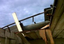 Vendaval deja a familias sin techo en el municipio Federación