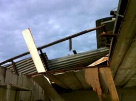 Vendaval deja a familias sin techo en el municipio Federación