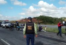 Accidente entre gandola y moto dejó una mujer fallecida