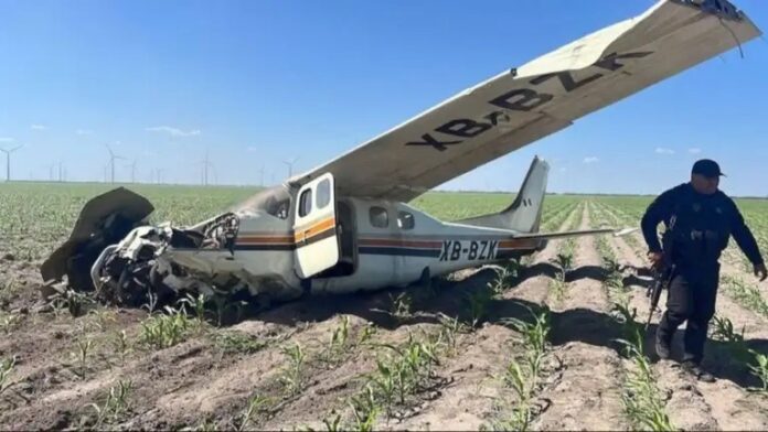 Cae avioneta con cargamento ilegal