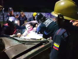 Choque de vehículo con un poste en la Intercomunal Alí Primera dejó un muerto