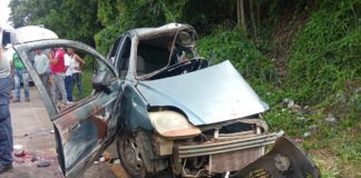 Colisión entre gandola y un vehículo Spark dejó un fallecido en Tocópero
