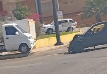 Colisión de vehículos dejó dos lesionados en Punto Fijo