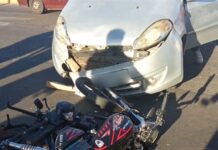 Colisión entre Chery Arauca y moto dejó dos lesionados en Coro