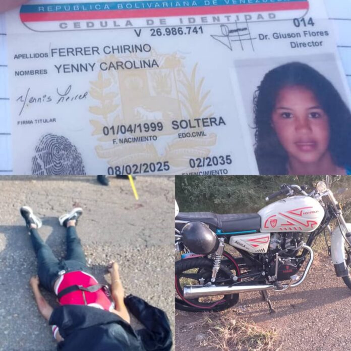Deslizamiento de moto en la Coro-Churuguara dejó una mujer fallecida