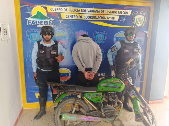 Detenido motorizado por resistencia a la autoridad