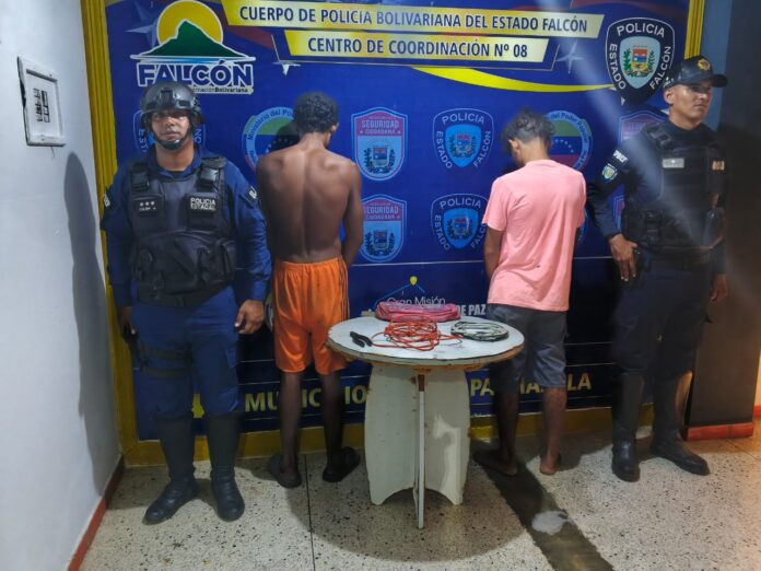 Detenidos hurto boca de aroa