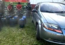 Detenidos por transportar 1120 litros de gasolina en pimpinas