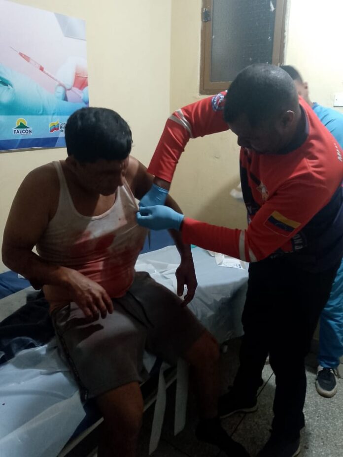 Hieren a hombre con un machete 1