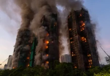 Hong Kong | 13 muertos tras incendio en complejo de rascacielos residenciales Hong Kong | 13 muertos tras incendio en complejo