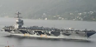 Llegó al Caribe el portaviones más grande del mundo Llegó al Caribe el portaviones más grande del mundo