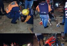 Motorizado deslizó en Sabana Larga