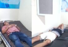 Motorizados chocaron con objeto fijo en Pueblo Nuevo