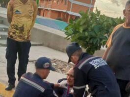 Octogenario sufre lesiones durante caída