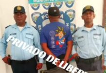 Privado de libertad sujeto capturado por Polifalcón