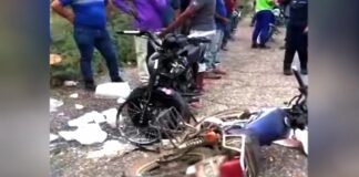 Choque entre motos dejó un muerto y un herido