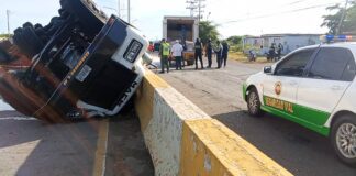 Conductor resultó lesionado en vuelco de gandola en la Intercomunal Coro-La Vela Conductor resultó lesionado en vuelco de gandola en la Intercomunal Coro La Vela