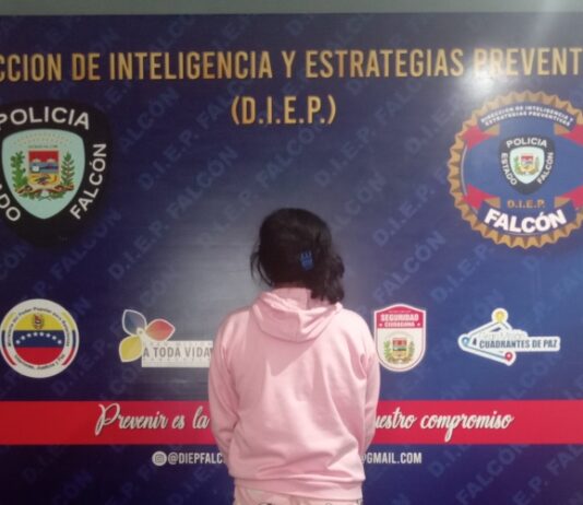 Diep captura a mujer por golpear a una adolescente con una cabilla en Coro