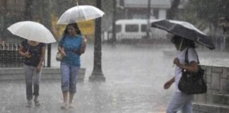 Inameh: en estos estados lloverá hoy Inameh: en estos estados lloverá hoy