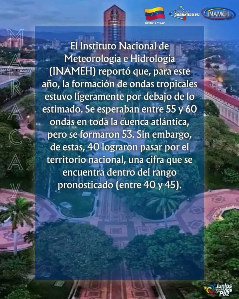 Inameh reporta que empieza el período seco