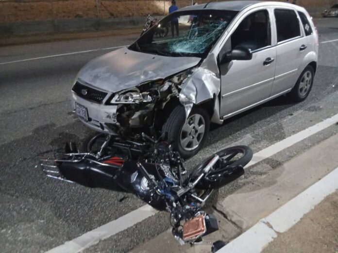 Accidente lesionado entrada Judibana