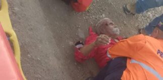 Arrollado septuagenario en el municipio Colina