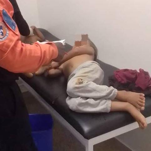 Choque vaca niñas lesionadas