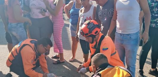 Colisión de Optra y Bera dejó lesionada a una repostera en el Andrés Eloy Blanco