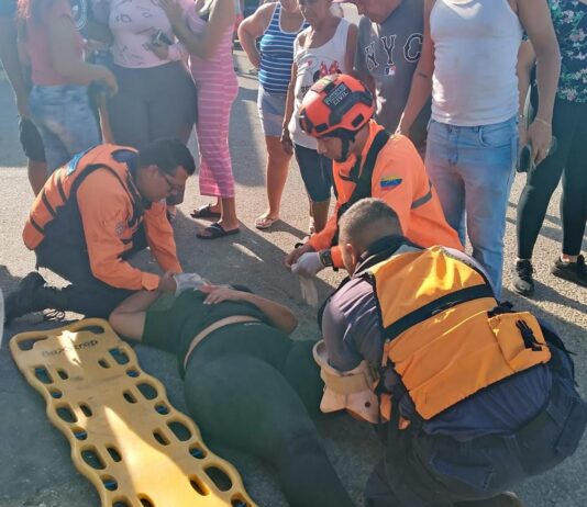 Colisión de Optra y Bera dejó lesionada a una repostera en el Andrés Eloy Blanco